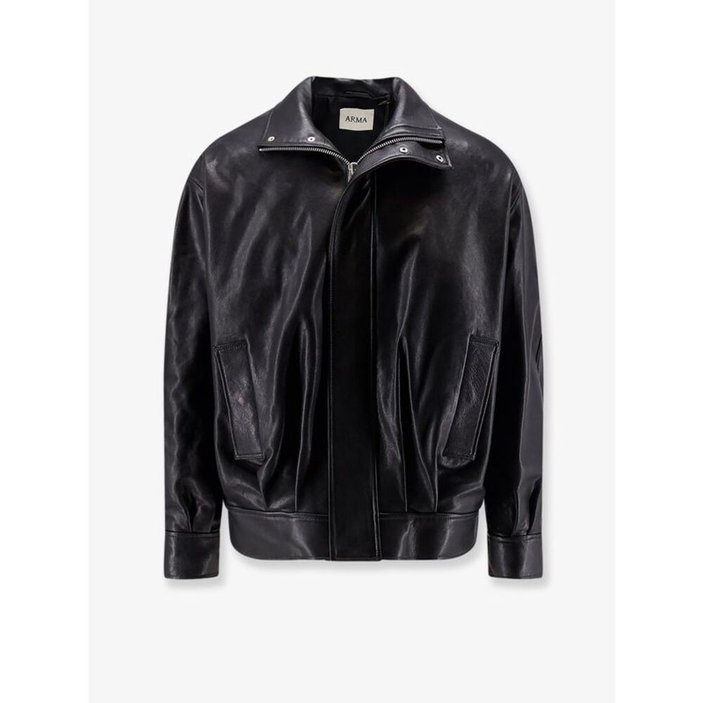 Arma Men Paulo Black Leather Jacket
